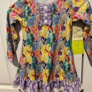 Disney Princess Multicolor Kids Dress